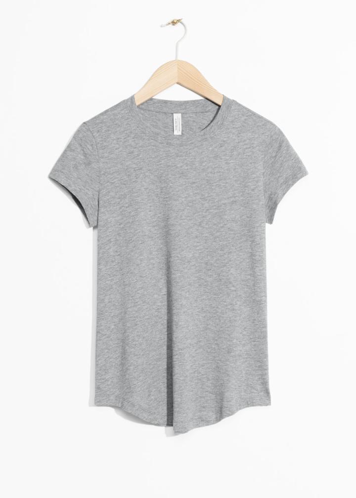 Other Stories Organic Cotton T-shirt - Grey