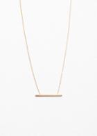 Other Stories Line Pendant Necklace - Gold