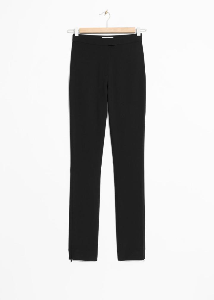 Other Stories High Waist Trousers - Black