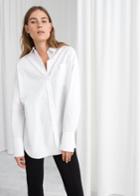 Other Stories Oversized Button Up Shirt - White