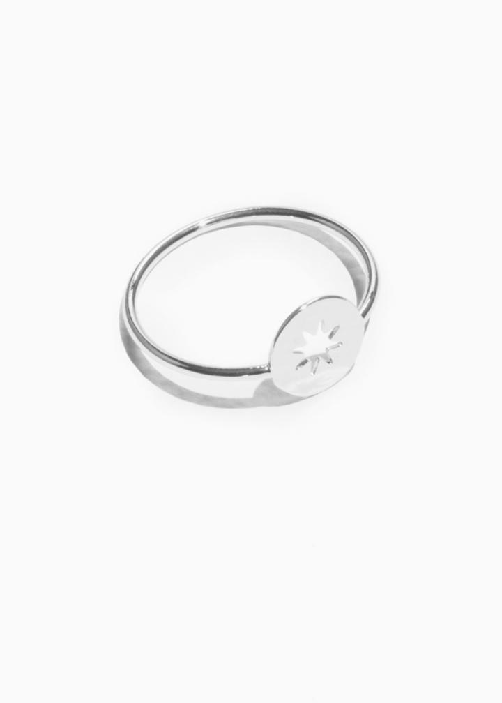 Other Stories Star Charm Ring - Silver