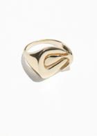 Other Stories Organic Curve Ring - Gold