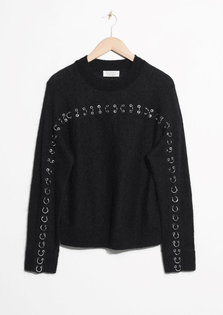 Other Stories Grommet Ring Sweater