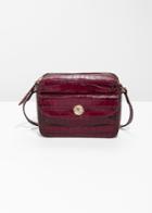 Other Stories Mini Leather Shoulder Bag - Red