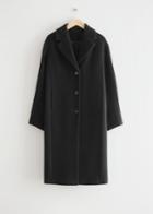Other Stories Relaxed Wool Coat - Black