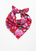 Other Stories Peony Print Scarf - Red
