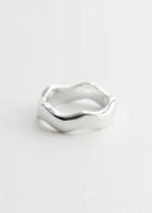Other Stories Chunky Wave Ring - Silver