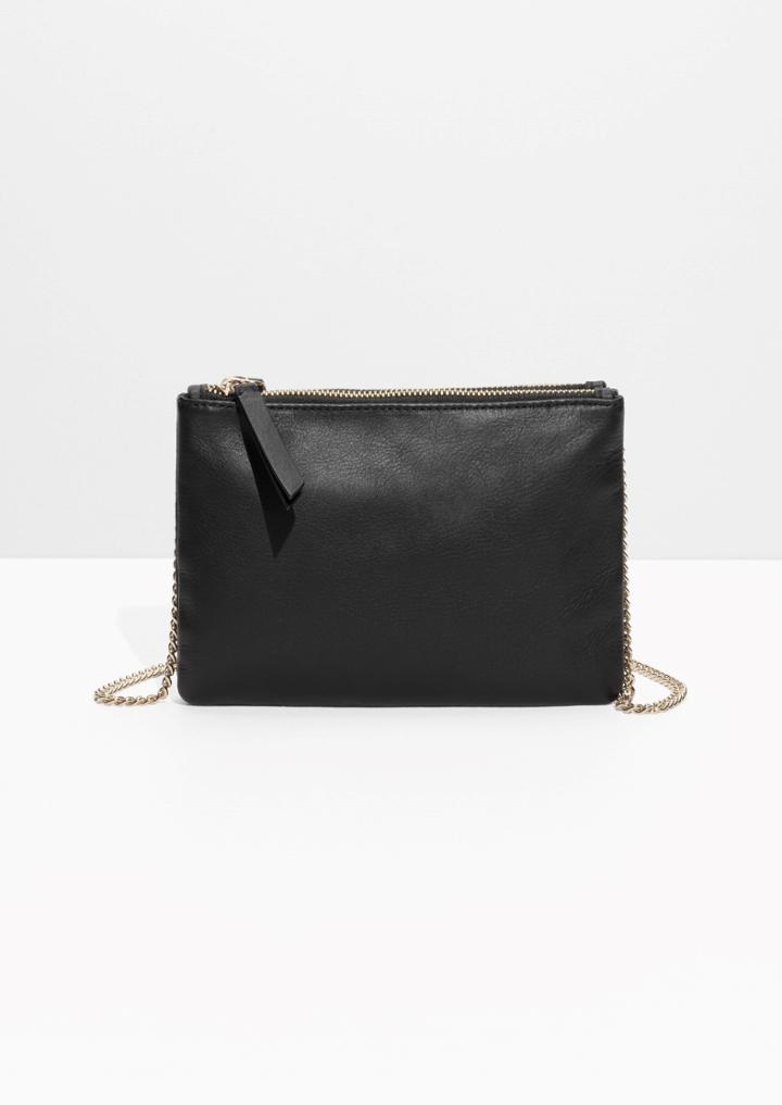 Other Stories Two Compartment Leather Bag