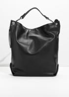 Other Stories Leather Hobo Backpack - Black