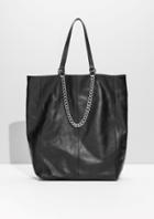Other Stories Chain Leather Tote