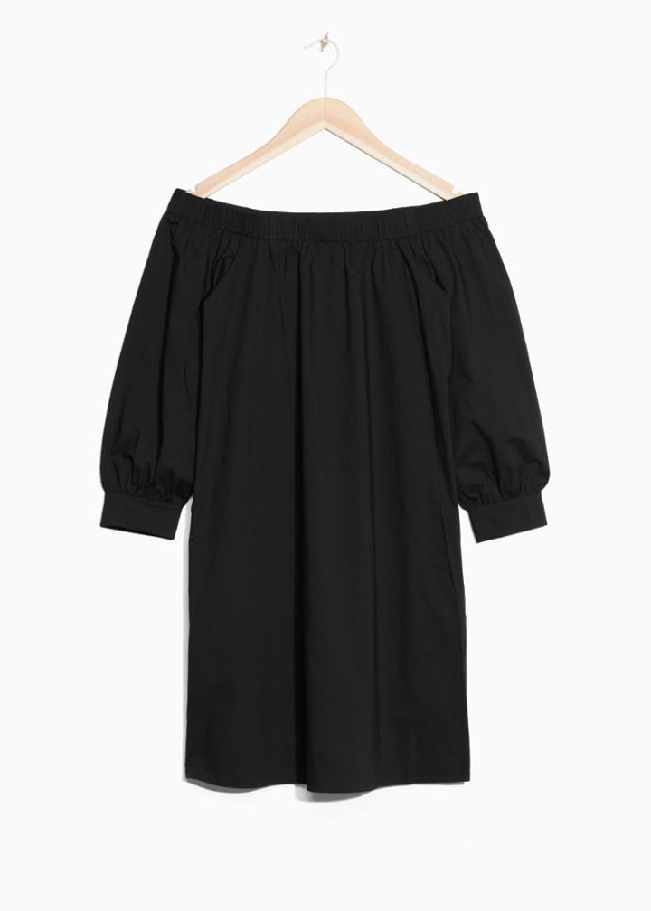 Other Stories Off-shoulder Dress - Black
