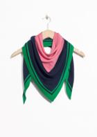 Other Stories Multi Colored Triangle Scarf