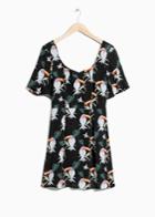 Other Stories Tropical Toucan Sundress - Black