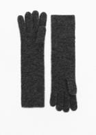 Other Stories Merino Wool Gloves - Grey