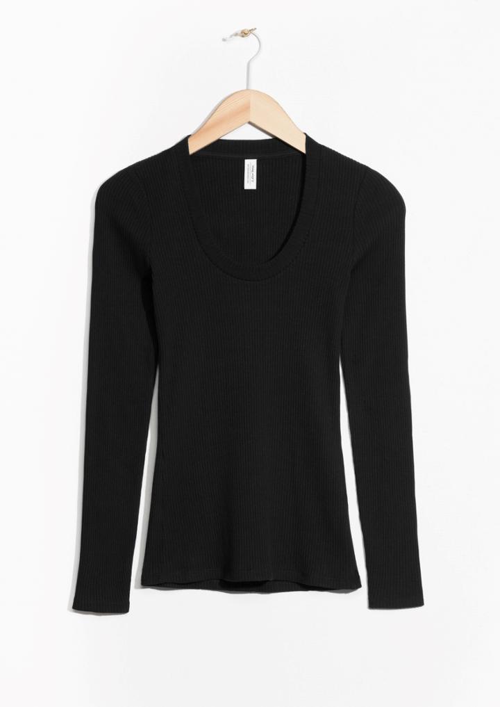 Other Stories Organic Cotton Rib Top