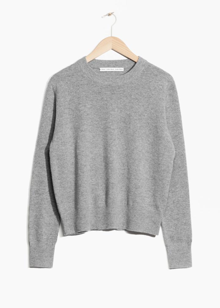 Other Stories Cashmere Knit Sweater - Grey