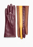 Other Stories Tricolour Leather Panelling Gloves