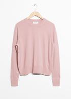 Other Stories Cashmere Knit Sweater - Pink