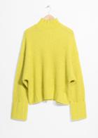 Other Stories Mohair Blend Turtleneck - Yellow