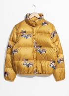 Other Stories Climbing Flower Down Jacket - Yellow