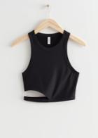 Other Stories Cut-out Tank Top - Black