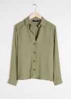 Other Stories Relaxed Fit Button Down - Green