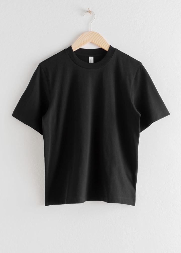 Other Stories Wide Sleeve Crewneck T-shirt - Black