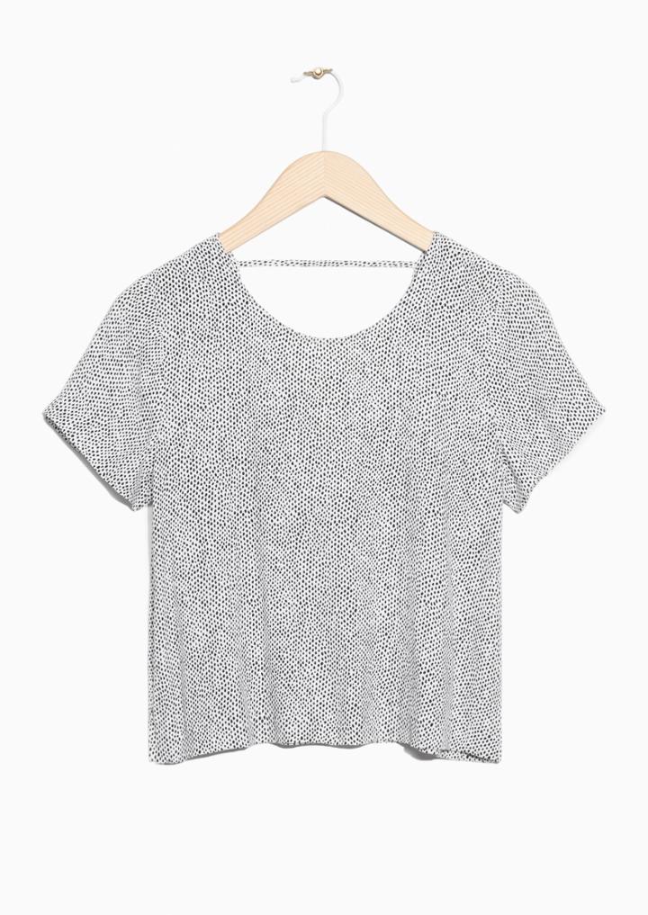 Other Stories Deep V-back Top