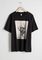 Other Stories Graphic Print T-shirt - Black