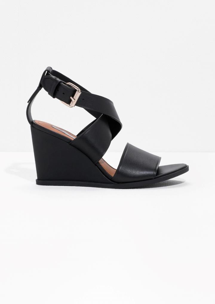 Other Stories Leather Wedges