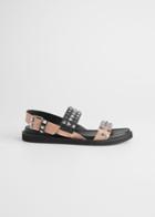 Other Stories Two Toned Studded Sandals - Orange