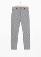 Other Stories Gingham Trousers - Black