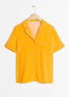 Other Stories Tropical Flower Button Down - Yellow