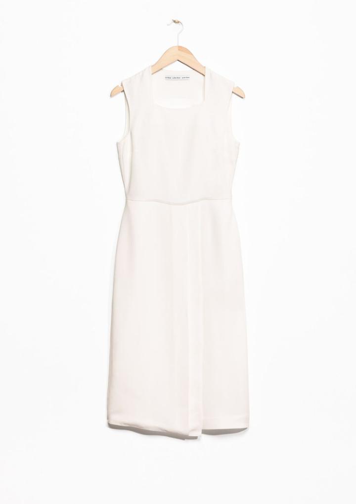 Other Stories Tailored Pleat Dress