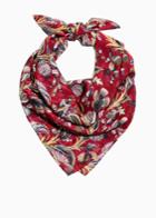 Other Stories Climbing Flower Print Scarf - Red