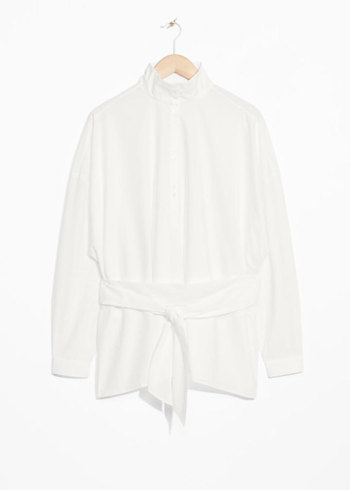Other Stories Cotton Blouse - White