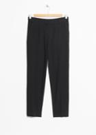 Other Stories Tapered Cotton Trousers - Black