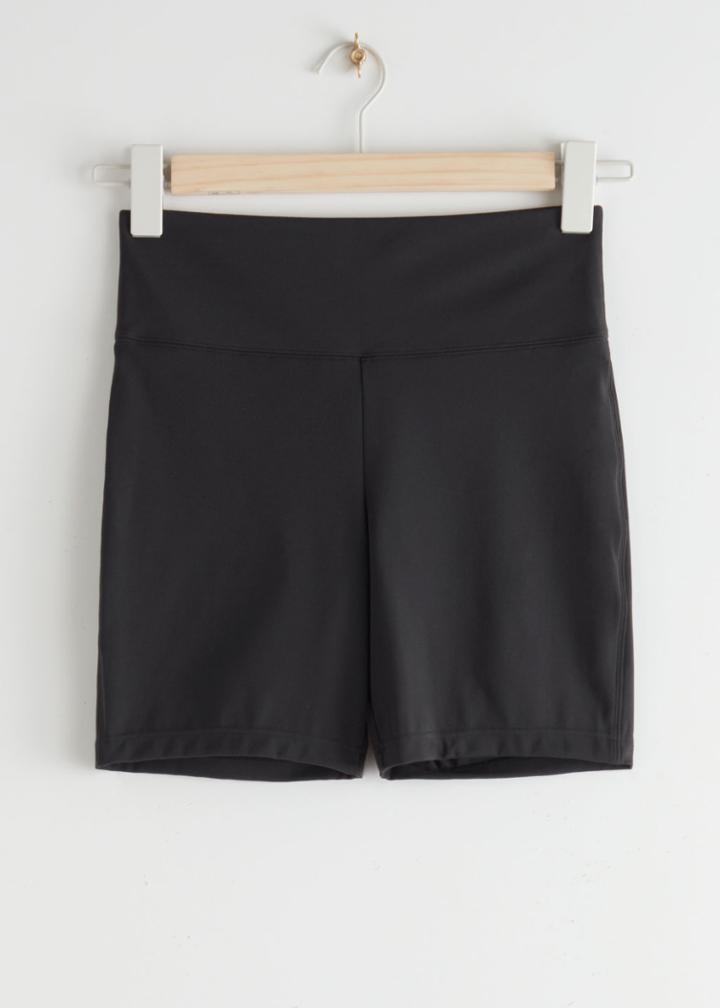 Other Stories Quick-dry Yoga Shorts - Black
