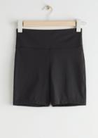 Other Stories Quick-dry Yoga Shorts - Black