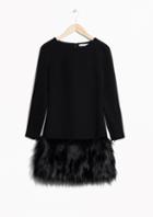 Other Stories Faux Fur Dress