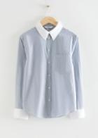 Other Stories Classic Collared Shirt - Blue