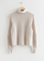 Other Stories Cashmere Turtleneck Sweater - Beige