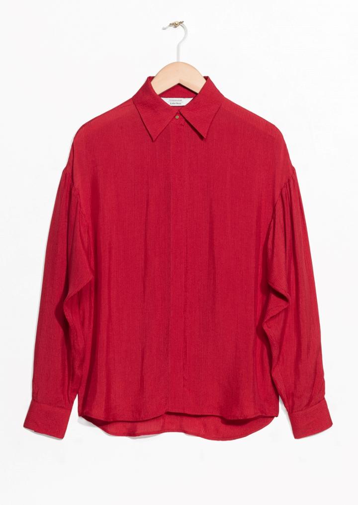 Other Stories Large Collar Shirt
