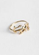 Other Stories Olive Branch Ring - Gold