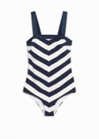Other Stories Graphic Print Swimsuit - Blue