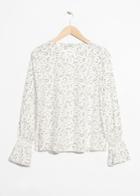 Other Stories Smock Sleeve Blouse - White