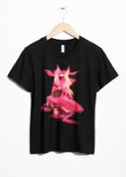 Other Stories Neon Car Tee - Black