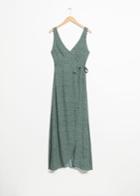 Other Stories Maxi Wrap Dress - Green