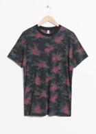 Other Stories Rosebud Cotton Tee - Black