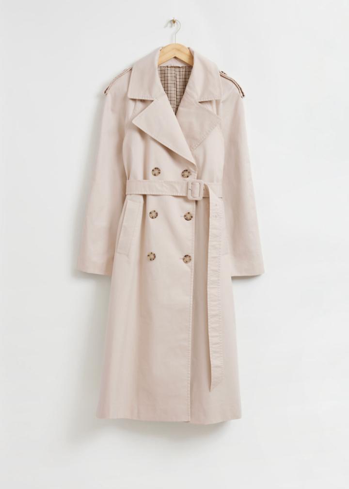 Other Stories Classic Relaxed Trench Coat - Beige